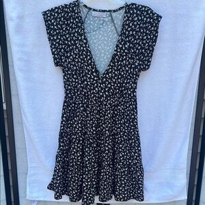 Urban Outfitters Black and White Cotton Sundress- Women’s Size XS
